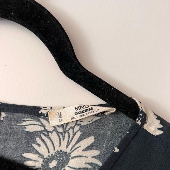 Mango blue floral mini dress - Picture 2 of 7